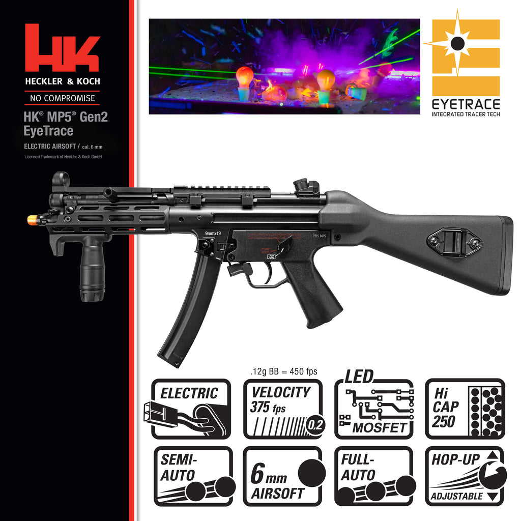 H&K MP5 Gen 2 EyeTrace Elite 6mm AEG Airsoft Rifle image 6