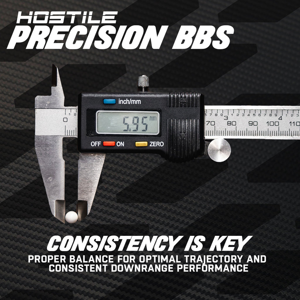 Hostile BIO Precision .25g BB's - 3600ct - White