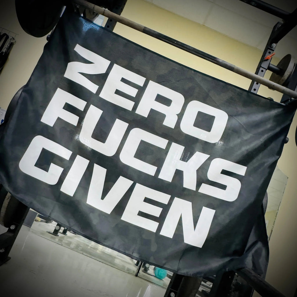 Zero Fucks Given - 3'x5' - Wall Banner